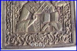 Icône bronze Saint Nicolas le Thaumaturge Russie XIXe siècle (73164)