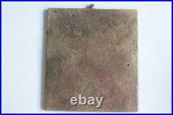 Icône bronze Saint Nicolas le Thaumaturge Russie XIXe siècle (73164)