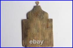 Icône bronze émaillé Saint Nicolas le Thaumaturge Russie XIXe siècle (73156)