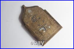 Icône quadriptyque bronze émaillé 12 Grandes fêtes Russie XIXe siècle (73147)