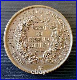 Île Maurice/Mauritius Très Rare Médaille d'une Exposition Coloniale Fin XIX èm