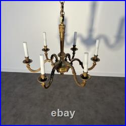 Important Lustre à six lumières en bronze doré ciselé, Empire, XIXe siècle