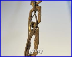 Important Lustre à six lumières en bronze doré ciselé, Empire, XIXe siècle