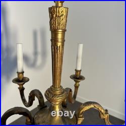 Important Lustre à six lumières en bronze doré ciselé, Empire, XIXe siècle