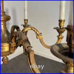 Important Lustre à six lumières en bronze doré ciselé, Empire, XIXe siècle