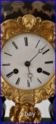 Important Montre Napoléon III À Templet Intarsia Bronze Doré XIXe Siècle Important Montre Napoléon III À Templet Intarsia Bronze Doré XIXe Siècle