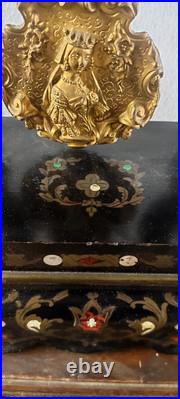 Important Montre Napoléon III À Templet Intarsia Bronze Doré XIXe Siècle Important Montre Napoléon III À Templet Intarsia Bronze Doré XIXe Siècle