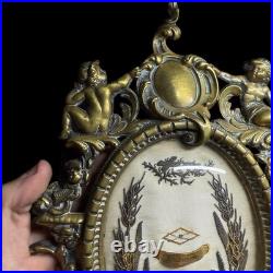 Important Reliquaire & XIX Eme Siècle & Son Remarquable Cadre En Bronze