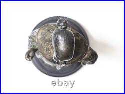 Intéressant petit personnage mandarin chinois en bronze doré XIX-XXème siècle