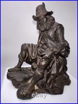 Jacques Antoine Théodore Coinchon sujet en bronze époque XIXe siècle