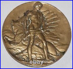 James Earle Fraser Rare Médaille Bronze Exposition Pan-Amérique à Buffalo 1901