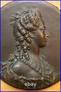 Jean-Baptiste Nini médaillon XIXe Suzanne Jarente de la Reynière, 1769, bronze