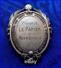 Joli Blason Medaille Trophe Union Centrale Des Beaux Arts Appliques. Annee 1882