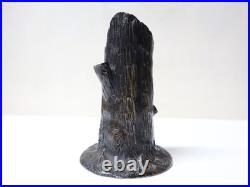 Jolie Sculpture à 2 patines bronze et or mendiante frileuse XIXe XXe siècle