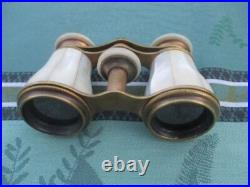 Jumelles anciennes Nacre laiton bronze XIXe siècle France