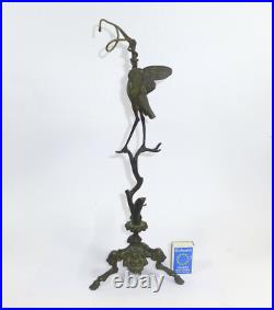 Lampe À Huile En Bronze Chine XIXE Siècle Lampe À Huile En Bronze Chine XIXE Siècle