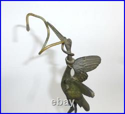 Lampe À Huile En Bronze Chine XIXE Siècle Lampe À Huile En Bronze Chine XIXE Siècle