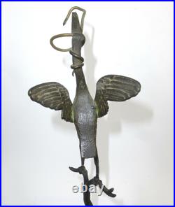Lampe À Huile En Bronze Chine XIXE Siècle Lampe À Huile En Bronze Chine XIXE Siècle