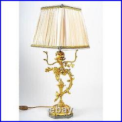 Lampe En Bronze Doré, Fin XIX siècle