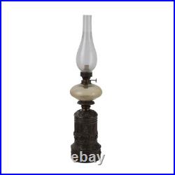 Lampe à Huile Ancienne R. Ditmar Métal Bronze Verre XIXe-XXe Siecle Lampe à Huile Ancienne R. Ditmar Métal Bronze Verre XIXe-XXe Siecle