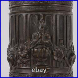 Lampe à Huile Ancienne R. Ditmar Métal Bronze Verre XIXe-XXe Siecle Lampe à Huile Ancienne R. Ditmar Métal Bronze Verre XIXe-XXe Siecle