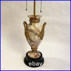 Lampe urne vase louis xv xvi marbre bronze doré cassolette xixe siècle 1900