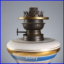 Lampes Anciennes Céramique Peinte Bronze Europe XIXe Siècle Originales