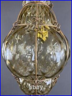 Lanterne En Bronze Et Verre De Murano, XIXe Siècle