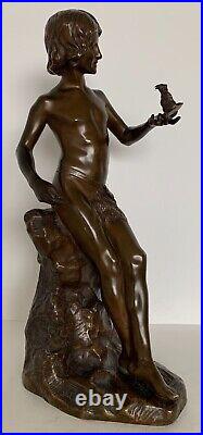 Le Jeune Sculpteur, Bronze Signé J Lorieux d époque de la fin du XIX ème siècle