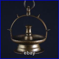 Lingam en bronze Inde du Sud fin XIXe Siècle Objet culte Shiva bouddhisme #A252