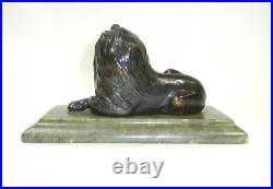 Lion En Bronze Russie XIXe Siècle