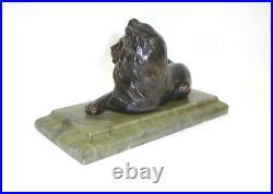 Lion En Bronze Russie XIXe Siècle