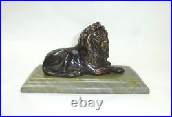 Lion En Bronze Russie XIXe Siècle