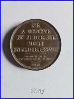 Lot 11 Médailles Bronze XIXe Galerie Métallique 40mm Rousseau Colbert