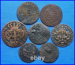 Lot 5, 10 & 20 Reis, XVIII & XIXe Siècle (Portugal & Brésil)