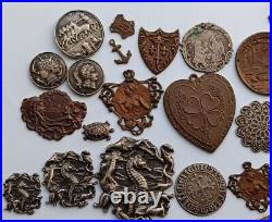 Lot Ancien Ornement medailles bronze Art deco Nouveau antique ornament medals Lot Ancien Ornement medailles bronze Art deco Nouveau antique ornament medals