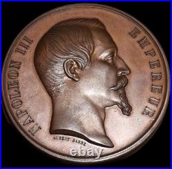 Lot De 2 Médaille Napoleon III En Bronze
