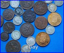 Lot Monnaies Argent & Bronze (Cents) XIXe & XXe Siècle / Pays-Bas