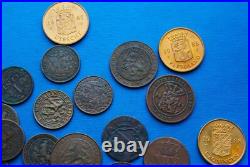 Lot Monnaies Argent & Bronze (Cents) XIXe & XXe Siècle / Pays-Bas
