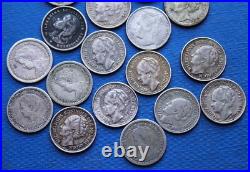 Lot Monnaies Argent & Bronze (Cents) XIXe & XXe Siècle / Pays-Bas