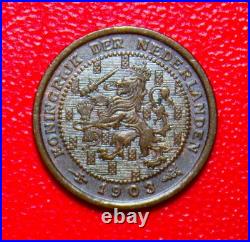 Lot Monnaies Argent & Bronze (Cents) XIXe & XXe Siècle / Pays-Bas