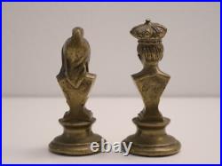 Lot de 2 Anciennes Statuettes en bronze Jean qui pleure Jean qui rit XIXe siècle