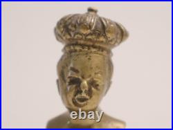 Lot de 2 Anciennes Statuettes en bronze Jean qui pleure Jean qui rit XIXe siècle