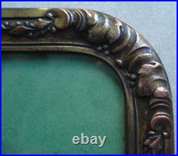 Lot de deux porte-photos anciens en bronze doré XIXe siècle, motifs Louis XVI