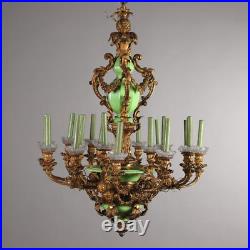 Lustre Ancien Napoléon III Bronze Doré XIXe Siècle Original