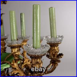 Lustre Ancien Napoléon III Bronze Doré XIXe Siècle Original