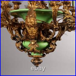 Lustre Ancien Napoléon III Bronze Doré XIXe Siècle Original