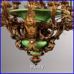 Lustre Ancien Napoléon III Bronze Doré XIXe Siècle Original