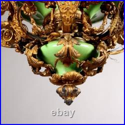 Lustre Ancien Napoléon III Bronze Doré XIXe Siècle Original
