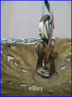 Lustre en bronze à deux patines Ange Cupidon 2 lumières fin XIX ème siècle
